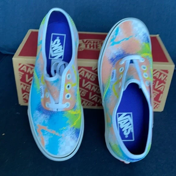 Vans Men’s Authentic Retro Mart Multi/True White Sneakers - Picture 13 of 16